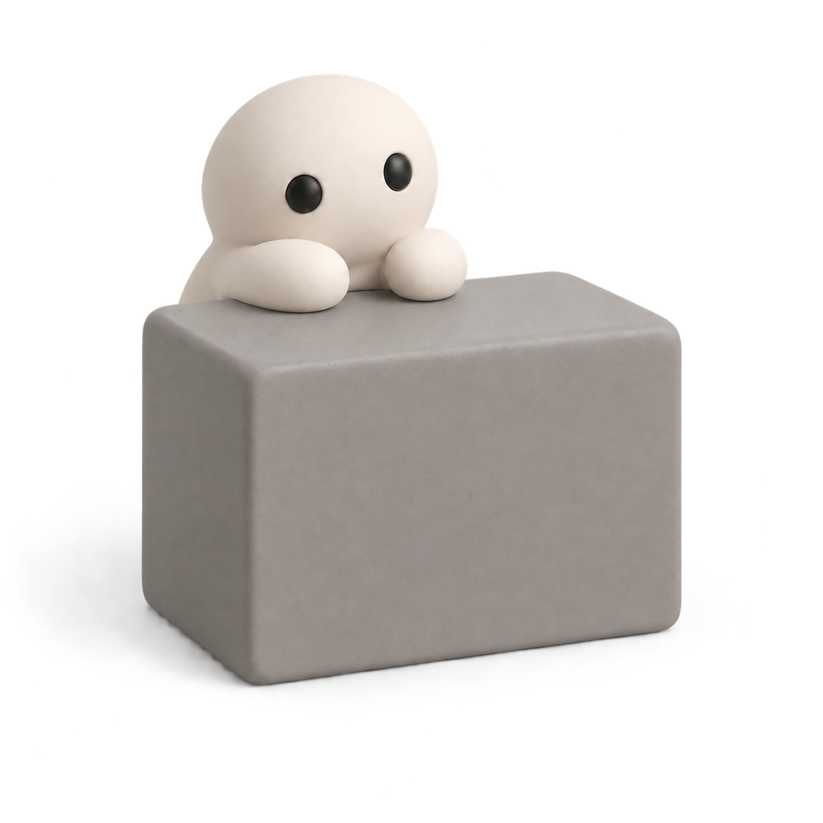 Desk Perch in Stone, with a Corbie on it.