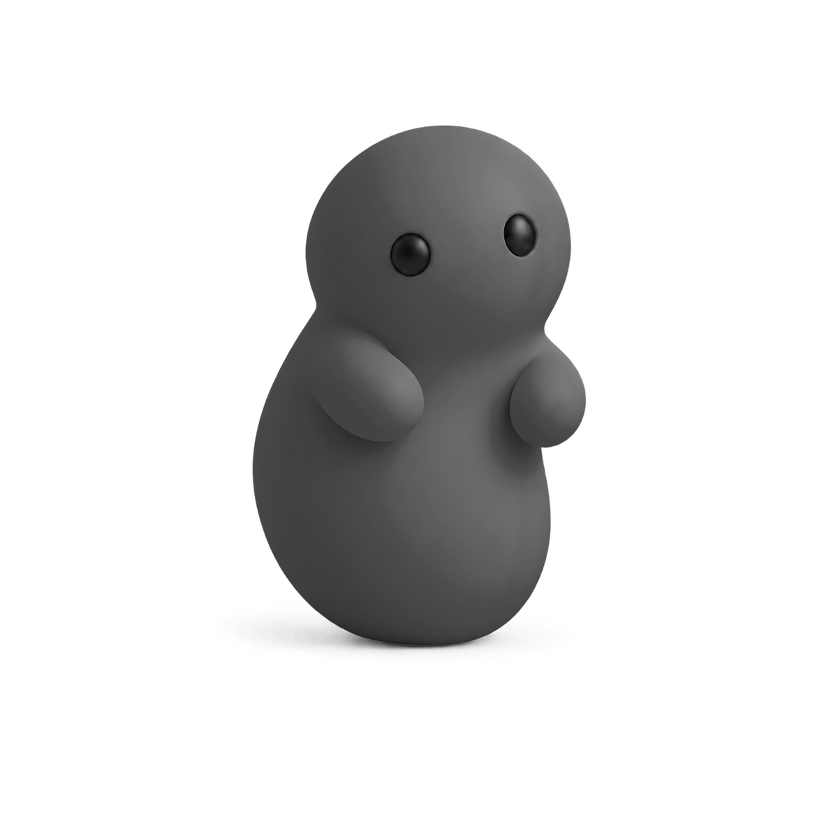 Corbie Series 01 in Ink, a matte vinyl Corbie standing on its own.
